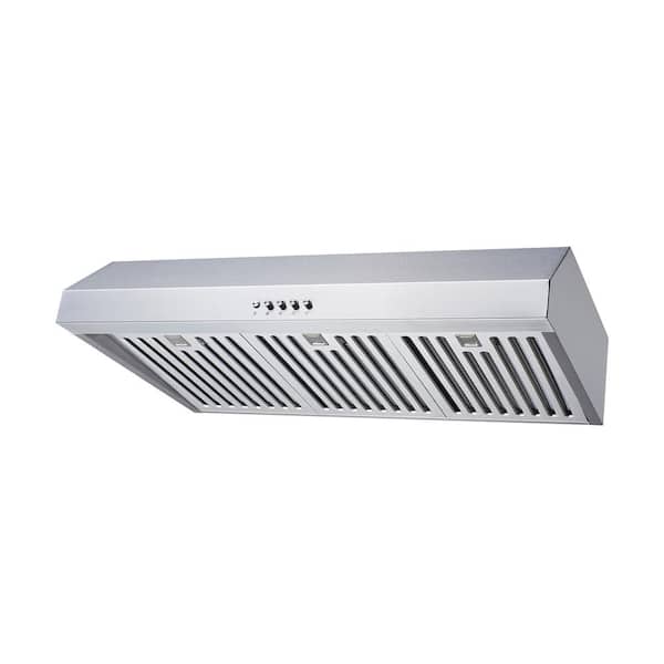 Winflo 30 in. 466 CFM Convertible Under Cabinet Range Hood in  