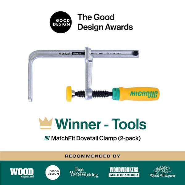 Microjig MATCHFIT Dovetail Clamps - Versatile, Track-Free Clamping