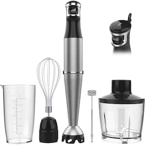 5 in 1 Multi-Purpose Portable Hand-Stick Blender with 12-Speed in Black
