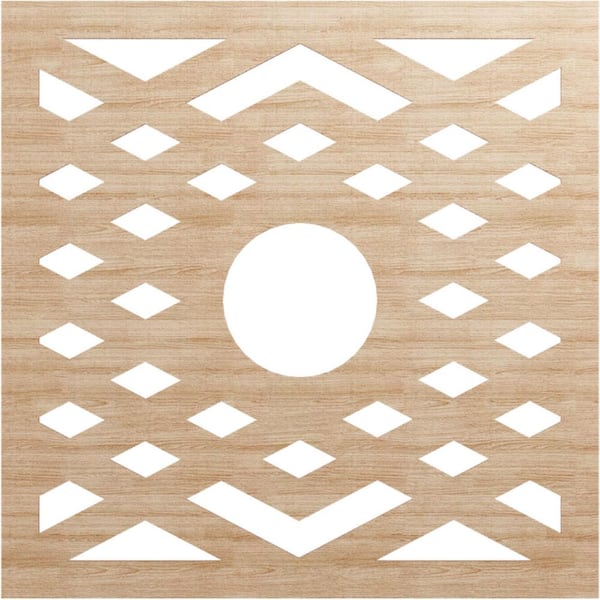 Ekena Millwork 0.25 in. x 40 in. x 40 in. Wood Medallion Moulding