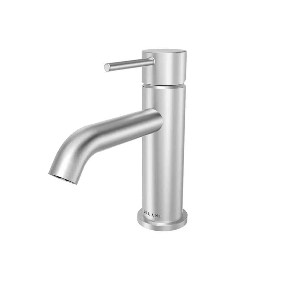 Lulani St. Lucia 1Handle Single Hole Petite Bathroom Faucet in Brushed