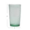 Storied Home 20 oz. Clear Tinted Bubble Drinking Glass