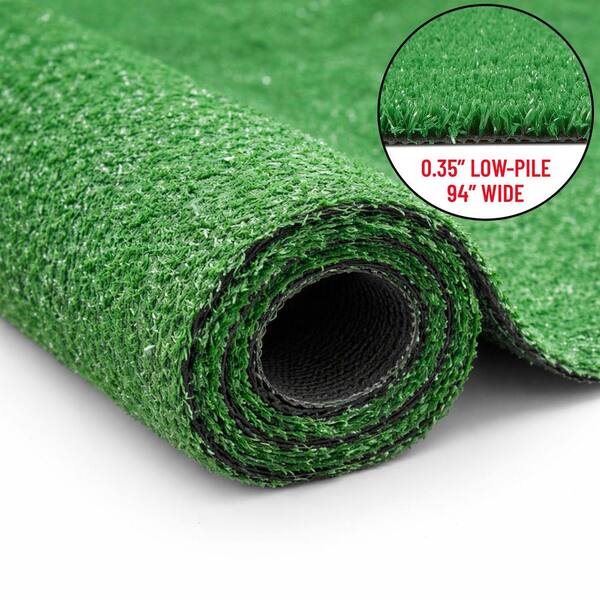 Evergreen Lite 8 ft. x 39 ft. Indoor/Outdoor Green Artificial Grass Extra-Long Runner - Patio, Garden, Events, DIY
