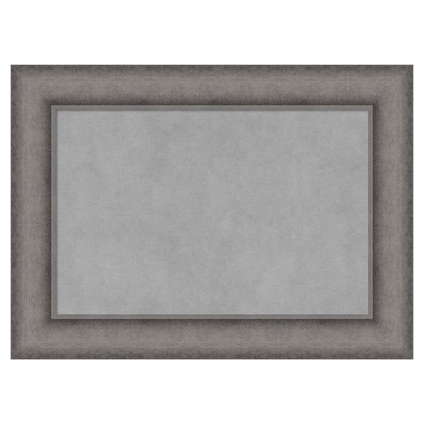 Amanti Art Burnished Concrete 22 in. x 16 in. Framed Magnetic Board