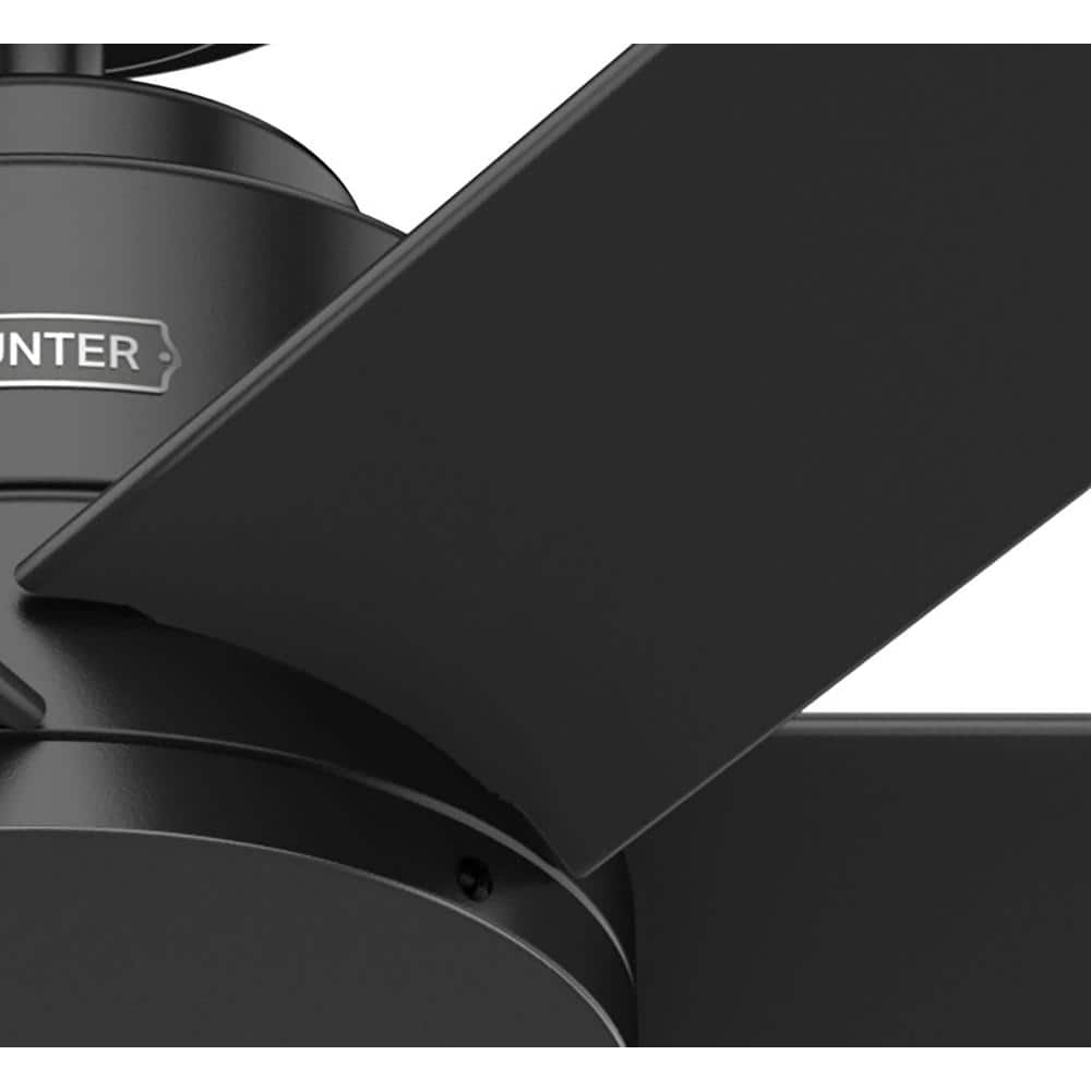 Kennicott Matte Black 52" Industrial 6-Blade Ceiling Fan