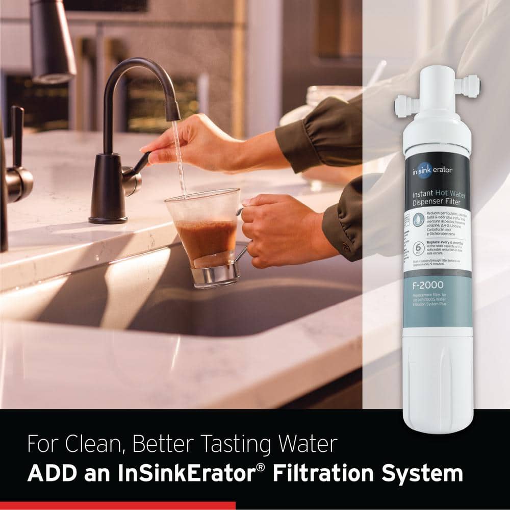 Chrome Single-Handle Instant Hot Water Dispenser with Stainless Steel Tank