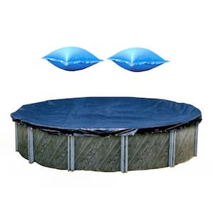 18 ft. Round Winter Above Ground Swimming Pool Cover plus 4 ft. x 4 ft. Winterizing Air Pillow