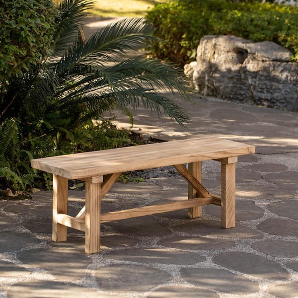 Vintiquewise 46'' Wooden Bench Farmhouse Entryway Organizer