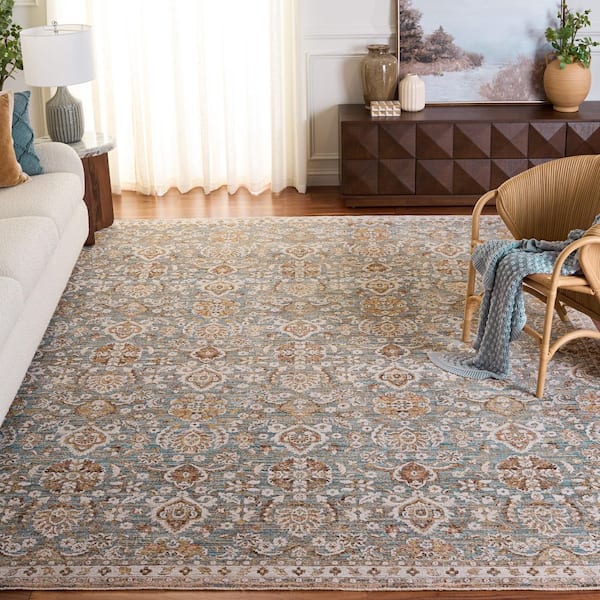 Sarafina 10 ft. x 13 ft. Blue/Beige Persian Area Rug