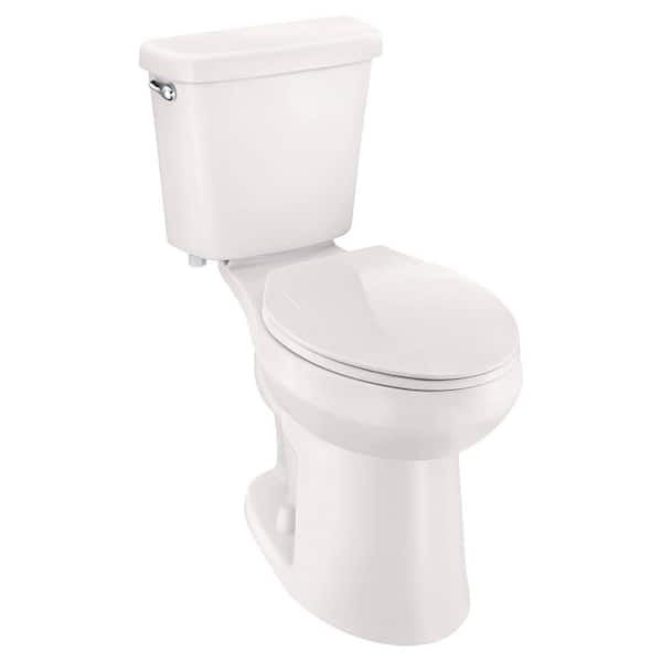 Glacier Bay 2-piece 1.0 GPF Single Flush Elongated Toilet in Biscuit