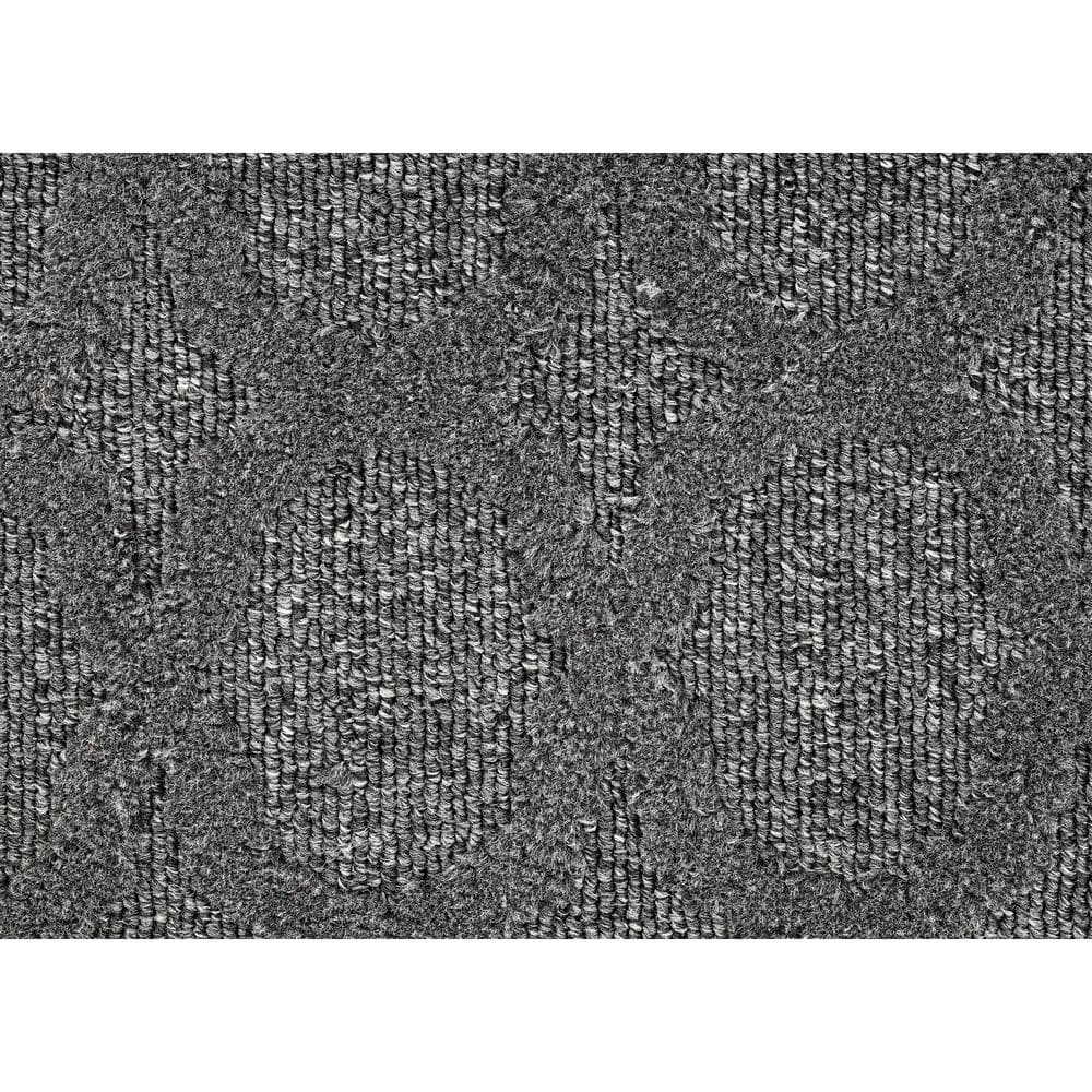 Gray Stripe Synthetic Flat Woven 6' x 9' Outdoor Rug