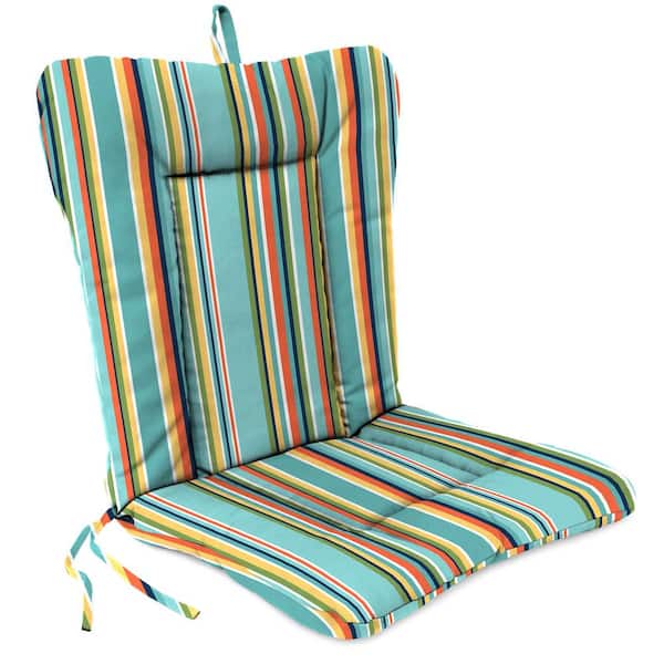 Jordan Manufacturing 21 in. L x 38 in. W x 3.5 in. T Outdoor Wrought Iron Chair Cushion in Mamba Pelican