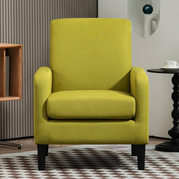 US Pride Furniture Minimalist Elegant Style Wellownish-Green Arm Chair