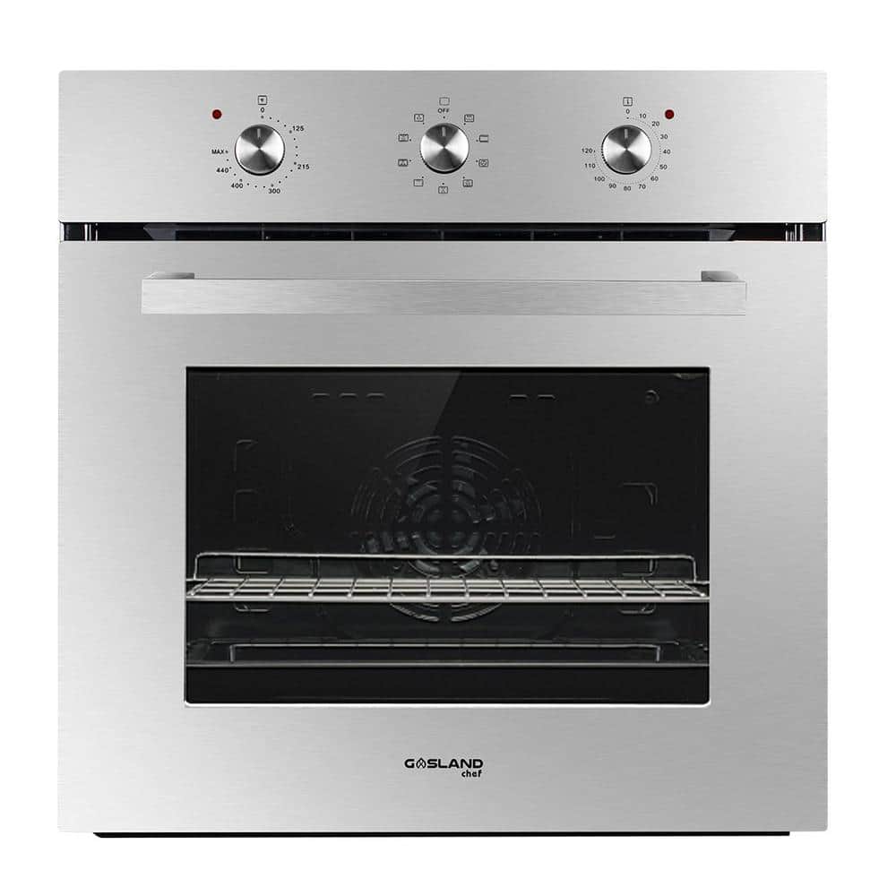 24 in. Single Electric Wall Oven with Rotisserie in. Stainless Steel