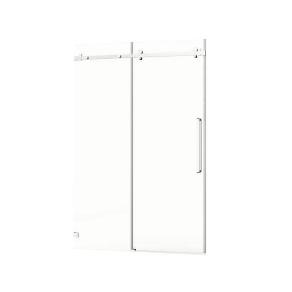 Modland 48 in. W x 72 in. H Sliding Frameless Shower Door in