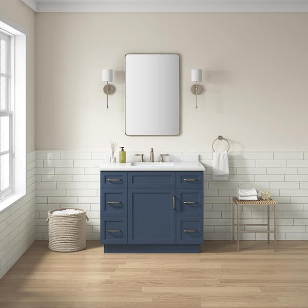 Home Decorators Collection Lincoln 42 in. Single Sink Midnight