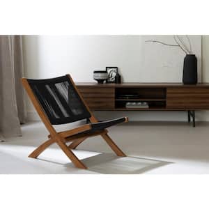 Balka Black and Natural 24 in. Accent Without Cushion
