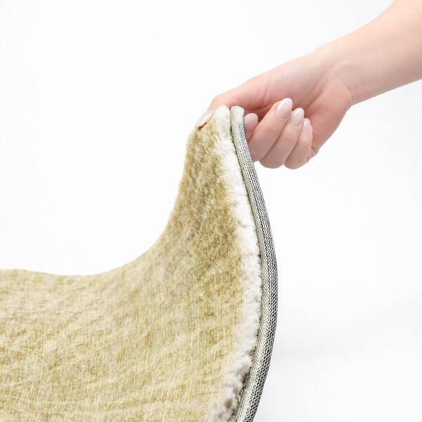 Dream Shag Premium Machine Washable Abstract ADS818 Wheat 2 ft. x 7 ft. Runner Rug