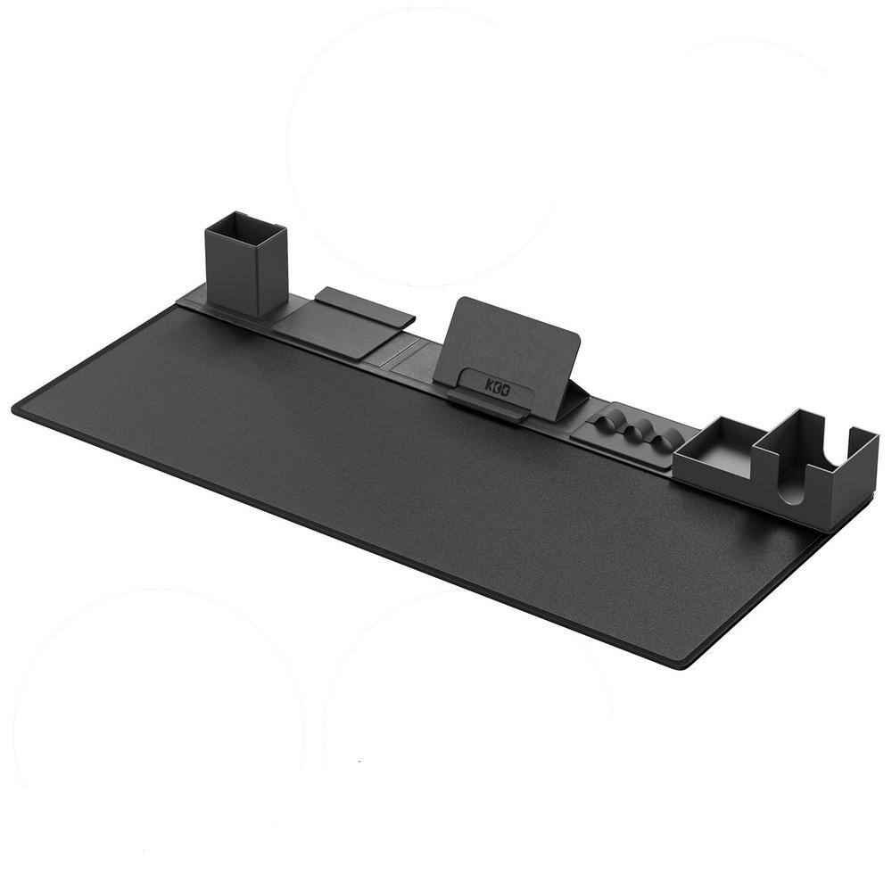 31.5 in. x 14 in. x 2.44 in. Black 6 in 1 Mouse Mat with Magnetic Desktop S