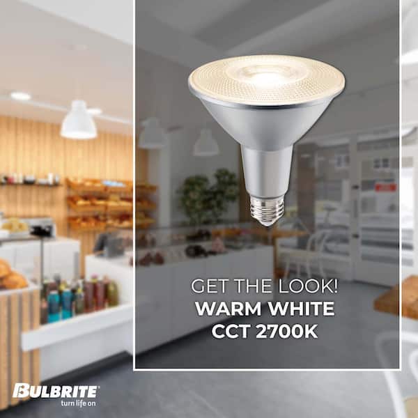 Bulbrite - 120 Watt equivalent PAR38 with Medium Screw Base E26 Dimmable 2700K LED Light Bulb 2-Pack