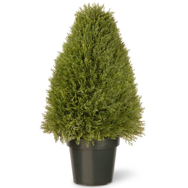 National Tree Company 30 in. Upright Juniper Artificial Tree in Green Round Growers Pot