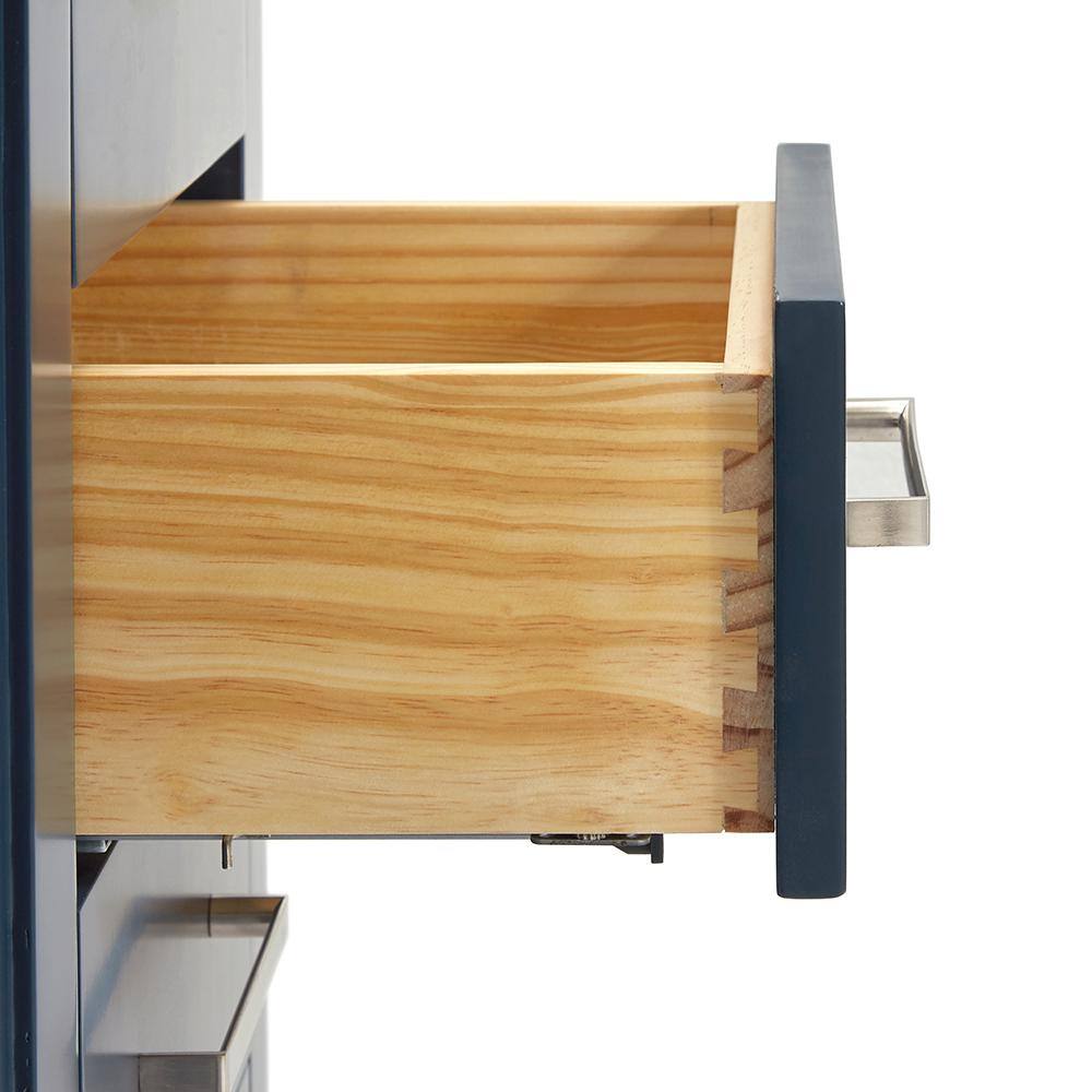 Magnolia Midnight Blue 49" Single Bathroom Vanity with Marble Top