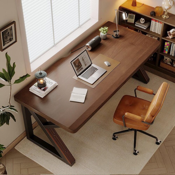 Noble House Mallorca 55.12 in. Rectangle Walnut Wood Extra Long