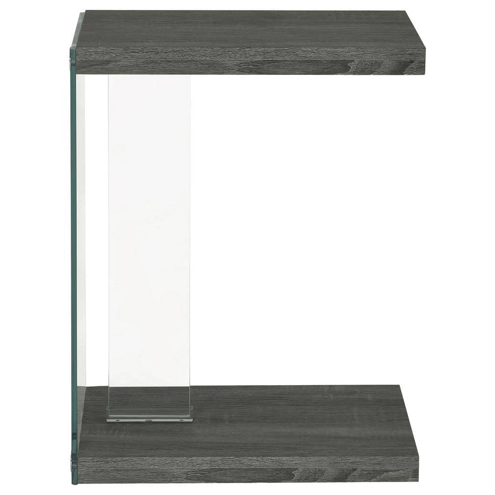 Weathered Grey Rectangular Wood Accent Table