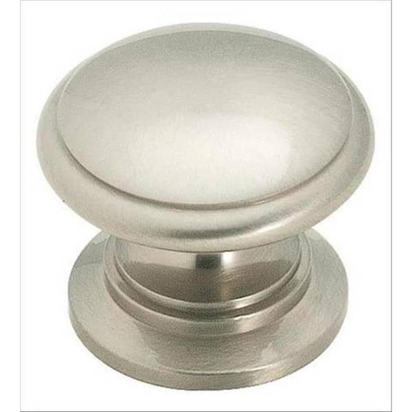 Amerock 1-1/4 in. Satin Nickel Round Cabinet Knob