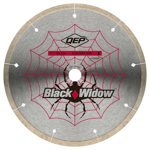 7 in. Black Widow Micro-Segmented Diamond Blade for Porcelain and Ceramic Tile