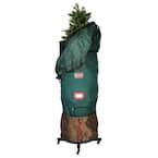 Large Upright Christmas Tree Storage Bag for Trees Up to 9 ft. Tall with Rolling Tree Stand