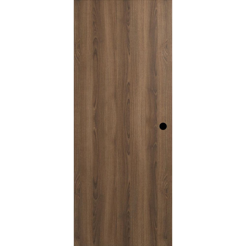 Belldinni Optima 42 in. x 84 in. Right-Handed Pecan Nutwood