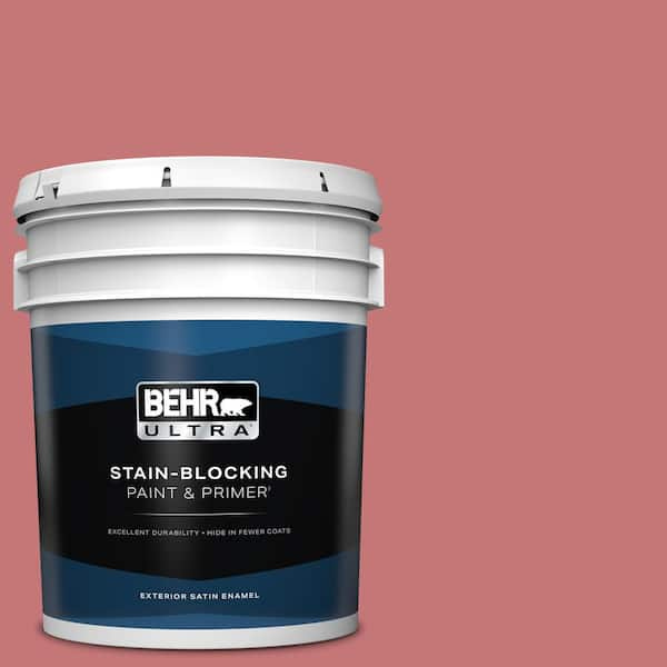 BEHR ULTRA 5 gal. #150D-5 Deep Bloom Satin Enamel Exterior Paint & Primer