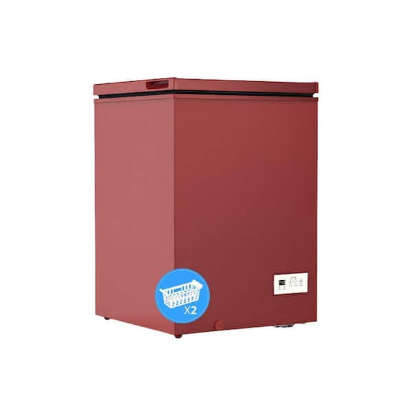 COWSAR 3.2 cu. ft. Manual Defrost Chest Freezer with-40~14℉ Low ...
