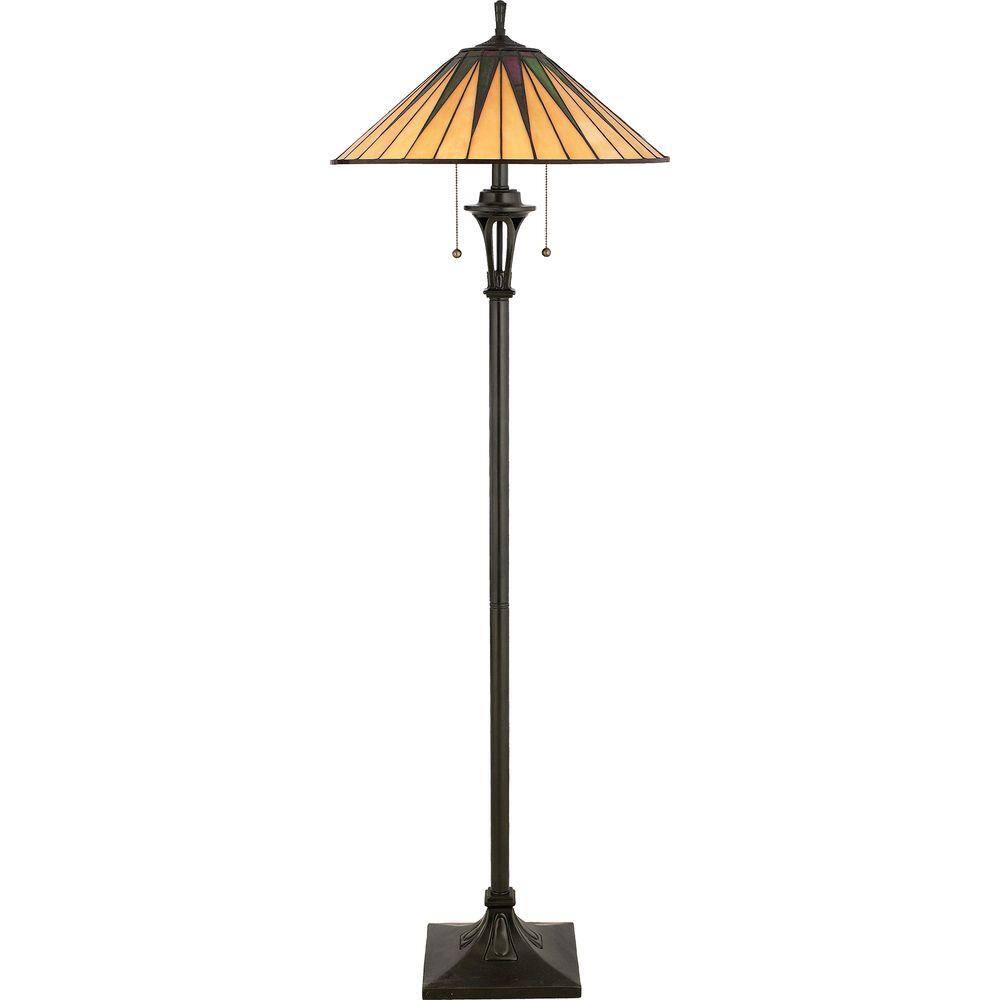 Home Decorators Collection Gotham 62 in. Vintage Bronze Floor Lamp