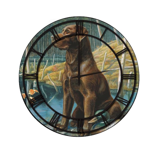 Unbranded "Ready to Go" Full Coverage Art and Black Numbers Imaged Wall Clock