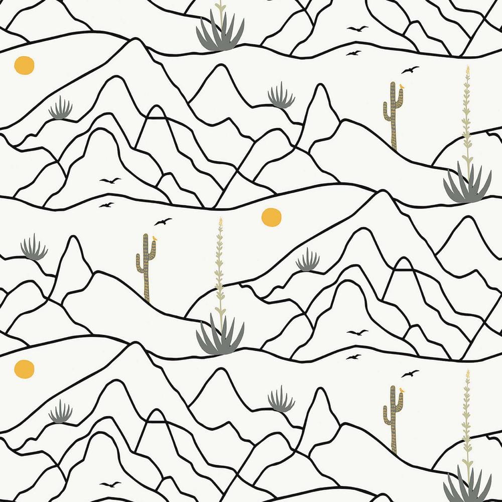 Desert Afternoon Tuxedo Vinyl Peel and Stick Wallpaper Roll (Covers 30.75 s