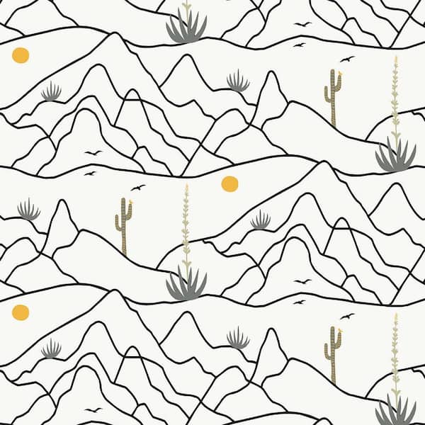 Elana Gabrielle Desert Afternoon Tuxedo Vinyl Peel and Stick Wallpaper Roll (Covers 30.75 sq. ft.)