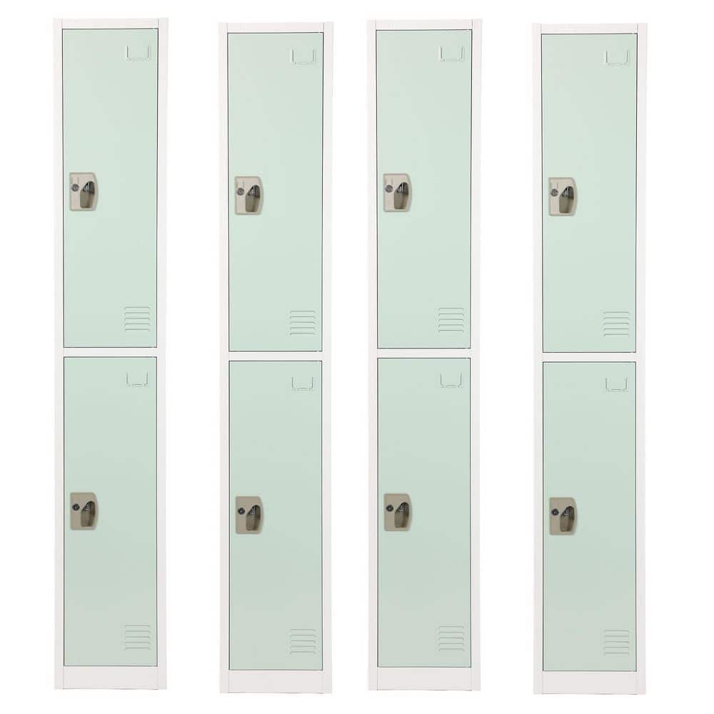 2-Tier Steel Commercial Storage Locker with Key Lock, Misty Green, 4-Pack price history on PriceWatchPro