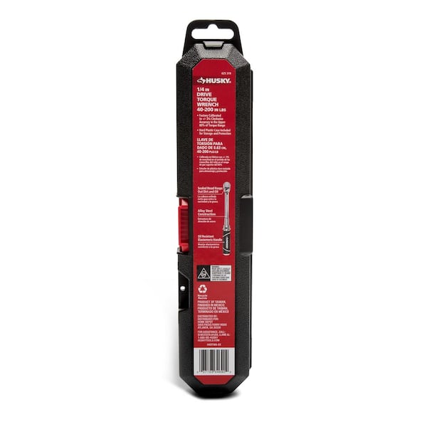 Husky 40 in./lbs. to 200 in./lbs. 1/4 in. Drive Torque