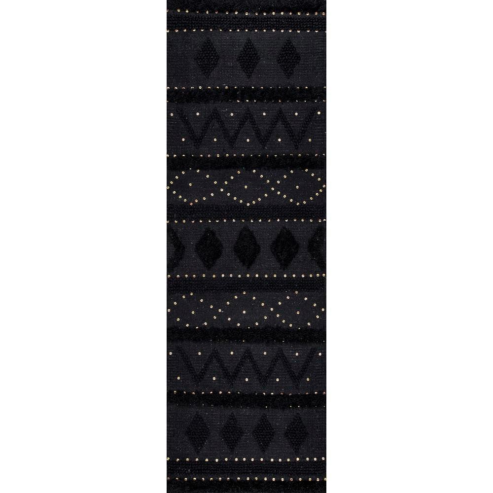 Chandy Textured Wool Black 3 ft. x 8 ft. Runner Rug price history on PriceWatchPro