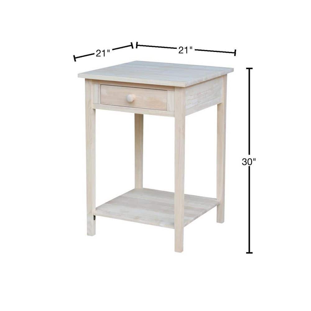 Unfinished Storage End Table - thumbnail 3