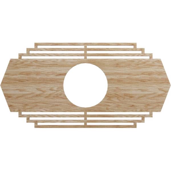 Ekena Millwork 0.25 in. x 4.75 in. x 9 in. Wood Medallion Moulding
