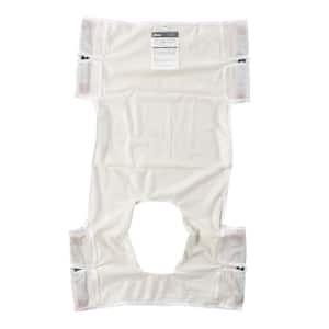 Patient Lift Sling Polyester Mesh with Commode Cutout