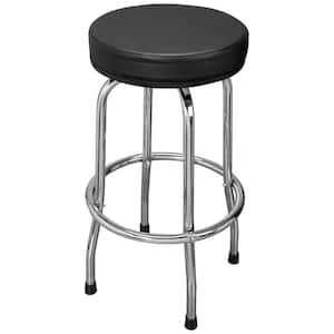 ROCKLER Pneumatic Shop Stool w/Adjustable Backrest – Matte Black Garage  Stools for Workbench Resists Corrosion, & Scratches - Workshop Stool