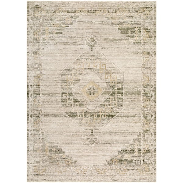 Fifth Avenue FIF-2307 8 ft. x 12 ft. Machine Woven Rug, Gray