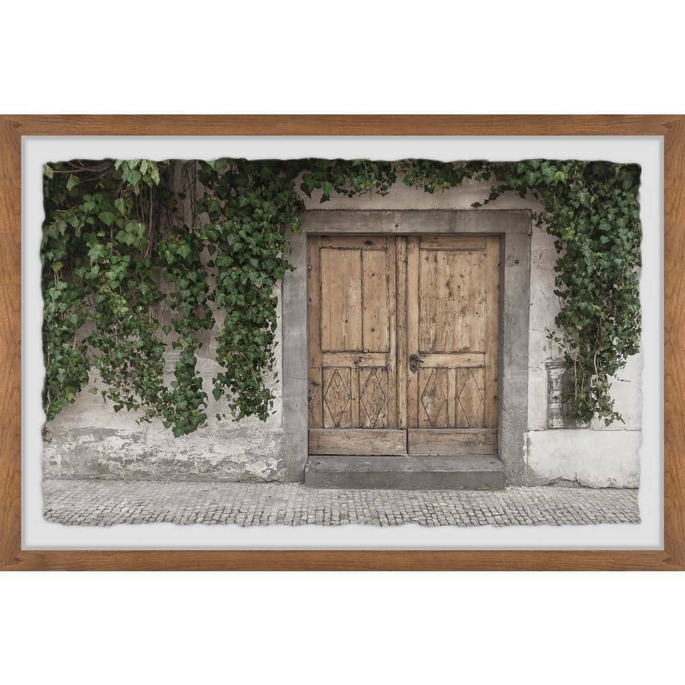 Old Wooden Door by Marmont Hill Framed Architecture Art Print 16 in. x 24 i