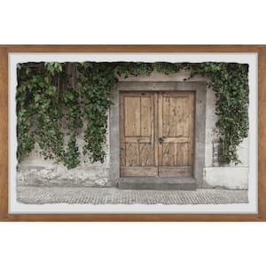 "Old Wooden Door" by Marmont Hill Framed Architecture Art Print 24 in. x 36 in.