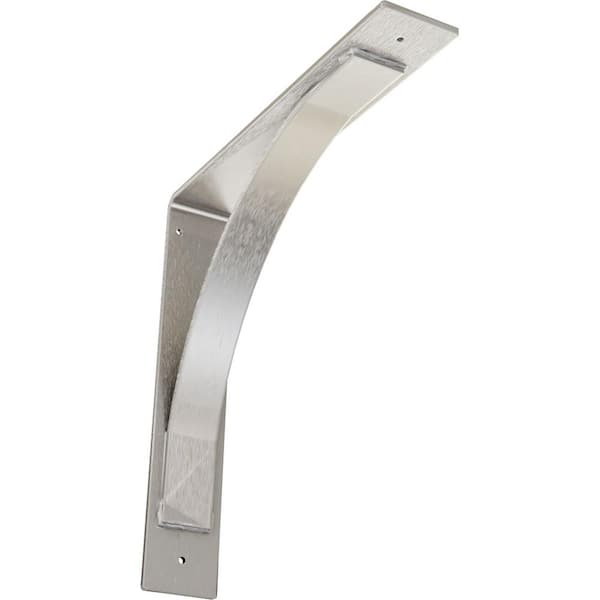 Ekena Millwork 3 in. W x 16 in. H x 16 in. D Stainless Morris Steel Bracket