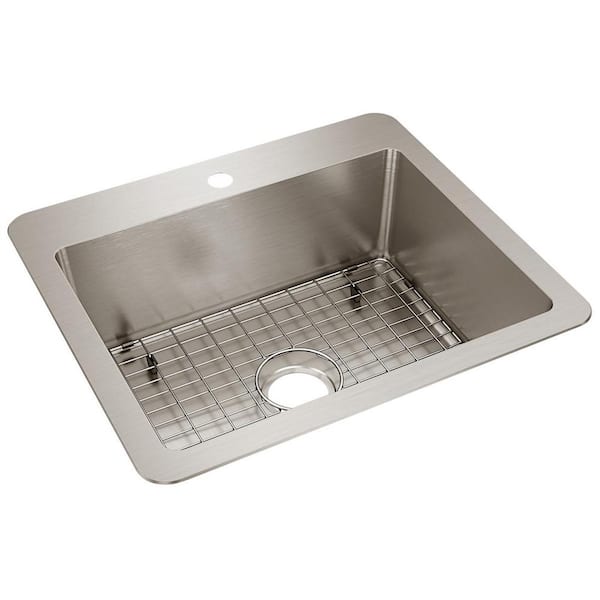 Elkay Avenue Stainless Steel 25 in. Single Bowl Dual Mount Kitchen